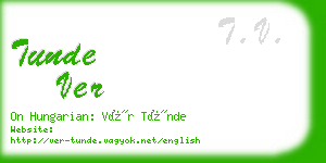 tunde ver business card